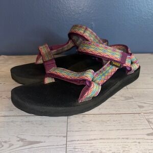 Teva Womens Original Universal Geometric Strappy Sandals Size 9 Gorpcore Boho